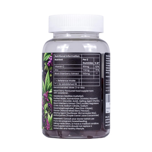VitaVoice Immune+ Gummies - Black Elderberry, Vitamin C, Zinc - VitaVoice