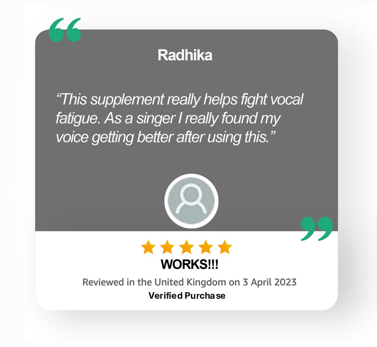 VitaVoice vocal health 5 stars review