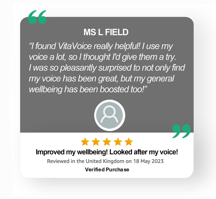 VitaVoice vocal health 5 stars review