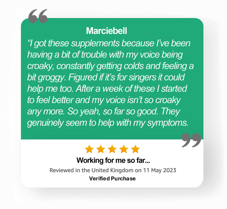 VitaVoice vocal health 5 stars review