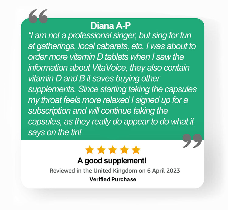 VitaVoice vocal health 5 stars review