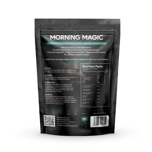 Ancient Extracts Morning Magic Decaf Mushroom Coffee Alternative (240g) - VitaVoice